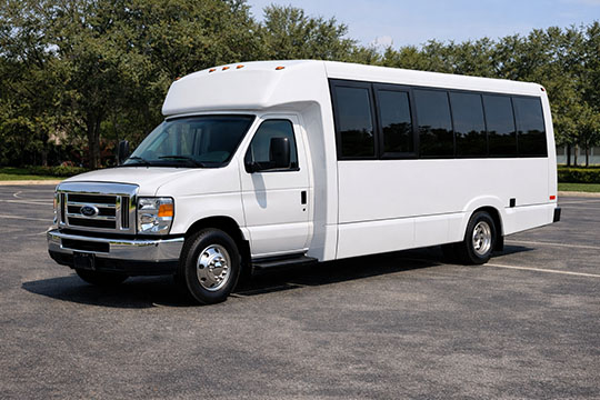 18-passenger minibus available for charter in Madisonville, TX